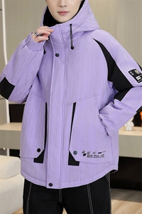 秋冬男式加绒加厚夹克男时尚派克服加厚棉衣男外套MY8650-P93图片
