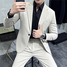 2026新款春秋季休闲百搭商务正装修身时尚男士西服单西8660-P155，男装西服，电商A355（原A415）