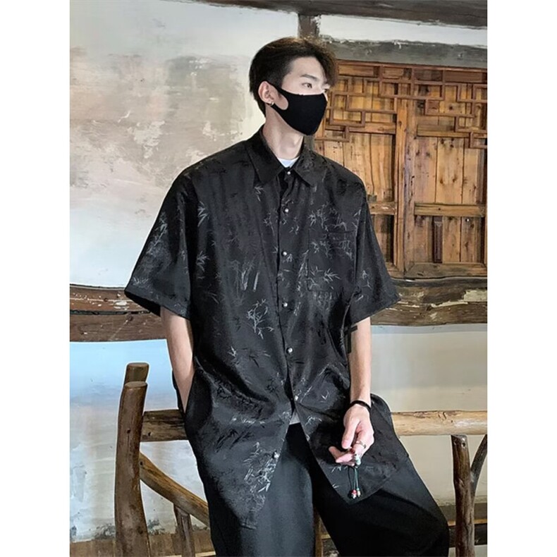 新中式男士短袖夏季2024新款CX016P48,男装T恤,星座1116-2