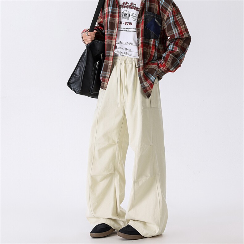 百搭休闲裤宽松直筒休闲裤潮简约百搭ins港风潮男裤K02533-P58，男装休闲裤，星座308B-2