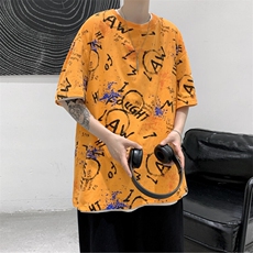 特P20控39高品质夏季新款复古纯棉印花圆领短袖T恤TC01，男装T恤，电商B370