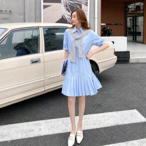 夏季新款韩版连衣裙，女装连衣裙，E莎