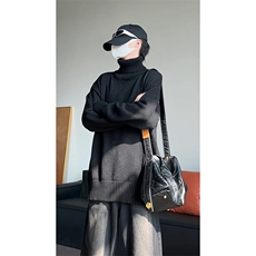 纯色高领毛衣男针织衫男女同款KD648-P35，男装针织衫/毛衣，电商D312-1
