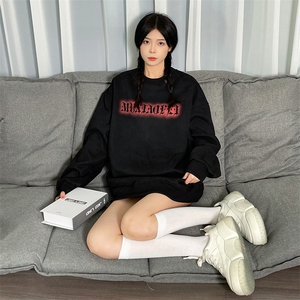 抖音供货、重磅显瘦卫衣秋圆领宽松D223A-DY-LPWY103-特p40图片