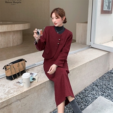 2025冬季时尚套装毛呢两件套女装女士精品套装工作制服，女装套装/套裙，欧黛芙妮