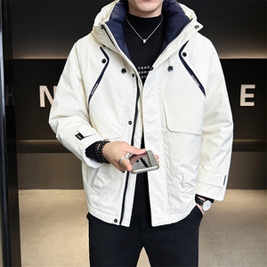 M-3XL 24605-P215 298 标50绒 连帽冲锋衣羽绒服男图片