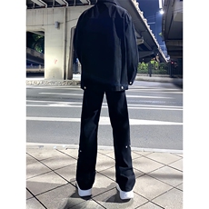 B221美式ins高街暗黑小众个性铆钉小脚牛仔裤LK23142-P65控88，男装牛仔裤，电商B221