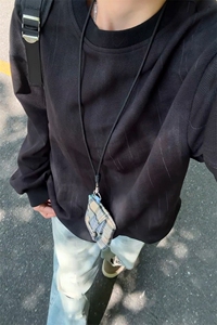 脏脏扎染长袖t恤男生春秋季中性风情侣潮牌宽松大码圆领休闲体恤图片