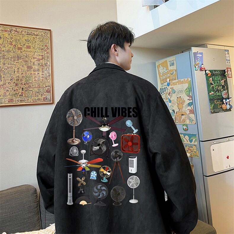 麂皮绒夹克男大码立领褂子外套JK85383-P68加绒款-P78,男装夹克,电商A040