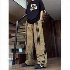 三防面料直筒宽松休闲裤男潮流痞帅阔腿裤XK401-P45限价59，男装休闲裤，电商A178