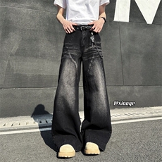 XZ616春季重磅水洗美式解构猫须渐变牛仔长裤TY2022P65控78，男装牛仔裤，星座512A（原616）