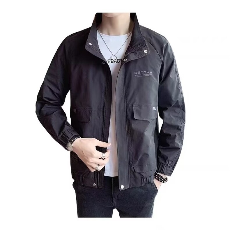 1506-1/JG071/P52翻领百搭休闲上衣潮牌修身棒球服男士夹克衫1,男装夹克,星座1506-1