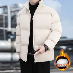 冬季纯色立领棉衣男女新款棉袄情侣装面包服保暖短款棉服外套图片