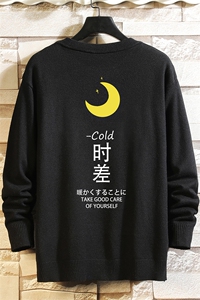 M67047-P45 加绒款-P65 圆领毛衣男大码针织衫男毛线衣线衫 砖墙图片