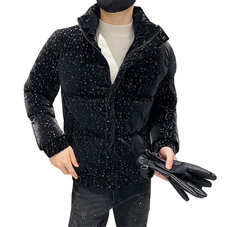 312A-5-602-P128冬季社会小伙立领棉衣韩版潮流棉服A,男装棉衣,星座312A-5