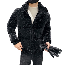 312A-5-602-P128冬季社会小伙立领棉衣韩版潮流棉服A，男装棉衣，星座312A-5
