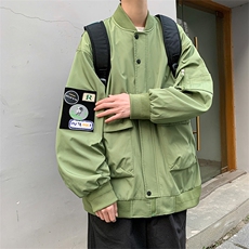 2024春季新款潮牌宽松太空机车服夹克外套A436-D1212-P78控价108，男装夹克，电商A436