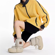 WY841-P65-450克美式慵懒chic新款复古撞色运动休闲立领卫衣外套，女装短外套，星座1811B