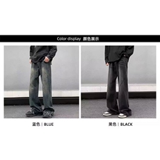 港风潮男夏季牛仔裤嘻哈潮高街潮流痞帅长裤513ACK2342P38，男装牛仔裤，星座513A
