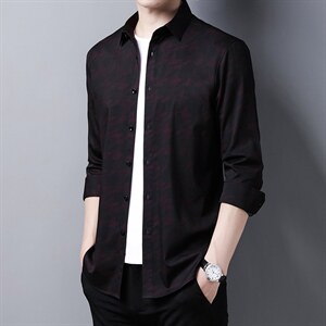 C725钱塘2020-2欧货品质千鸟格精品男士高端衬衫长袖P58图片
