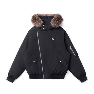 有90绒报告 可拆卸毛领羽绒服派克服标90绒78197P268控428图片