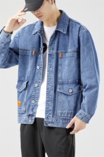 春夏秋牛仔夹克男潮流青年宽松百搭秋季大码外套JK150-p60有现货，男装夹克，星座224-3