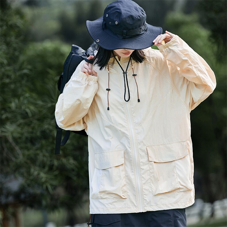 防晒衣男女透气夏季户外冰丝薄款防晒服防紫外线外套23099-P60，女装防晒衣，星座717