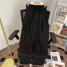 麂皮绒直筒裤男潮牌宽松阔腿休闲运动长裤1455P50，女装休闲裤，星座410-2