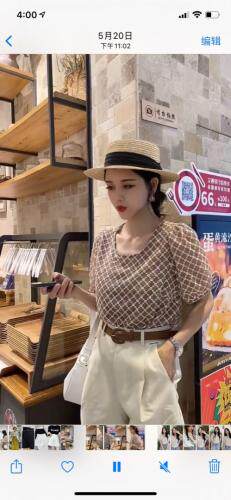 2021夏季刺绣上衣小衫，女装，千衣百顺