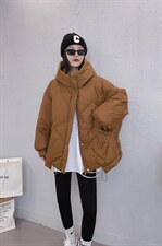 韩版休闲设计款羽绒服，女装羽绒服，那简