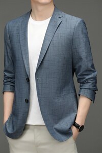 2023年春款男士上衣无缝单件西服P165图片