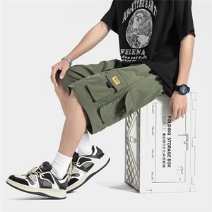 大口袋工装短裤男士夏季日系潮牌五分大裤衩IK26-P36图片