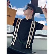 美式小个子POLO衫新款夏季纯白色T恤正肩短袖百搭上衣Z93，男装Polo衫，星座1116A-2（原606A-1）