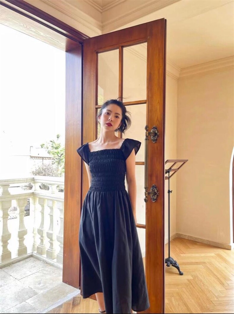 【现货】打揽飞飞袖连衣裙,女装连衣裙,欧尼蒂