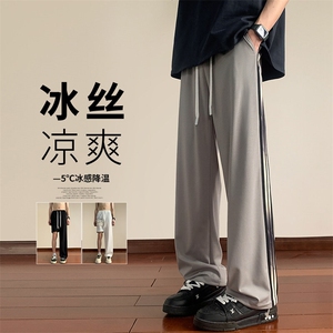 2025 夏季新款 内景大码风织带冰丝裤M-5X HK24533-P55图片