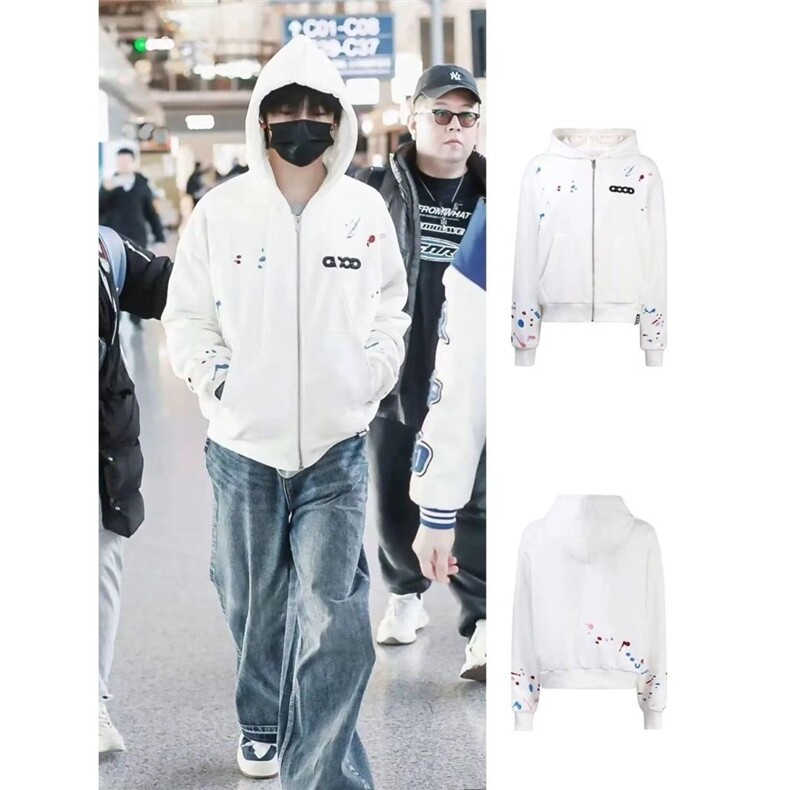 1506/QSA1840/P57新款卫衣港风帽卫衣开衫男女同款潮流帅气百搭,男装卫衣,星座1506