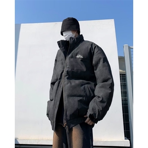 美拉德加厚皮棉服男冬季2024新款面包服美式M9052-P95图片
