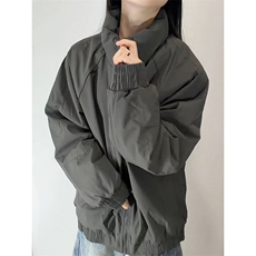 现货美式高街休闲夹克冬季三防立领纯色户外工装加厚棉服外套，男装夹克，电商A486