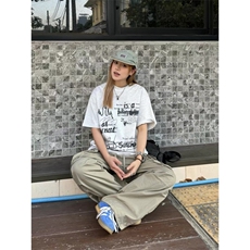 1506/QC15630/P40美式街头潮牌设计感手绘涂鸦复古T恤男女夏季，男装T恤，星座1506