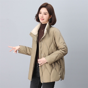 2024冬季新款棉衣加厚女外套短款立领小个子冬装棉服外套，女装棉衣/棉服，雪樱依海