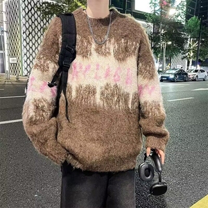 美式毛衣潮牌2024冬季慵懒小众设计感针织衫情侣款上衣MZ745-P49图片