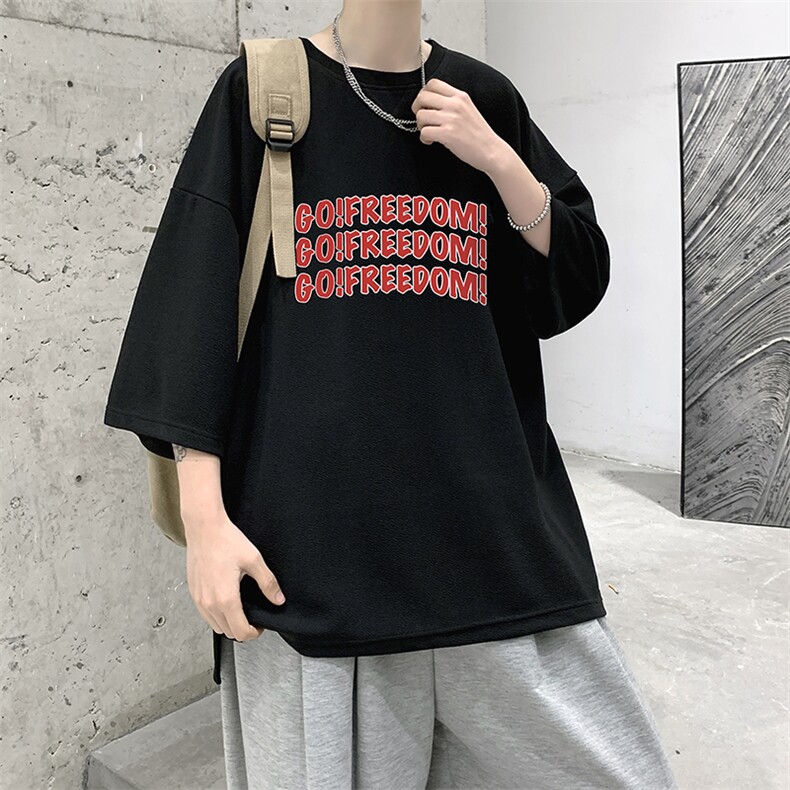 冰丝七分袖t恤男大码五分袖男短袖男中袖Q11338-P30,男装T恤,电商A040