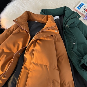 冬季立领棉衣纯色休闲加厚保暖棉服棉袄潮情侣款A266-MF365-P70图片
