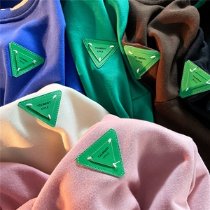 1秋季新款平铺情侣圆领假两件休闲运动卫衣男外套WY7142P48控68图片