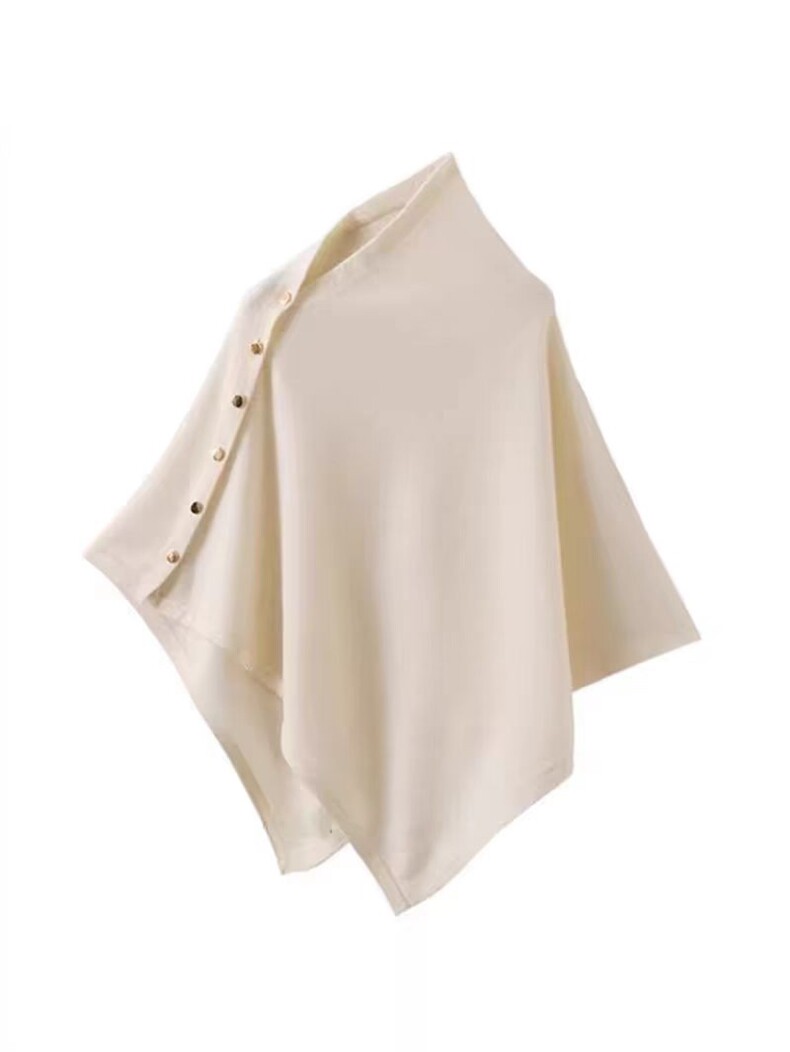 2025春秋金扣大披肩围巾时尚百搭简约大方，围巾，名驰羊绒