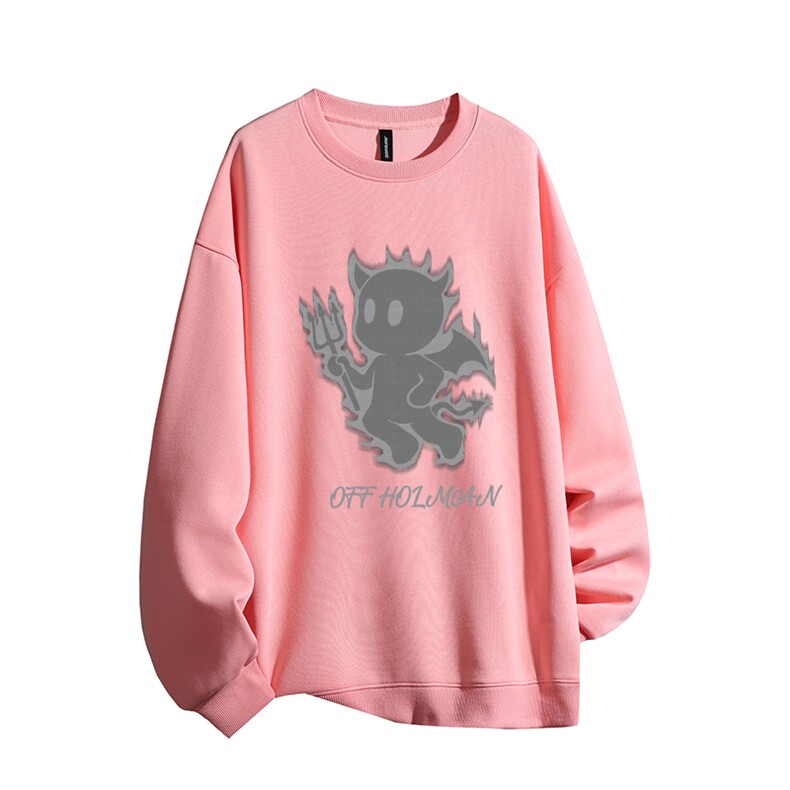 得物供货、复合重磅420克现货圆领卫衣宽松HD019-1-HMY302-P35,男装卫衣,电商019-1