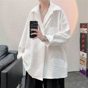 C70-P32 高级感炸街衬衫男女款设计感小众ins痞帅图片