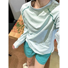 美式高街解构工艺速干长袖T恤男女款防晒罩衫户外运动潮牌骑行服，男装防晒衣，电商A486