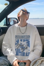 360g重磅卫衣男秋季欧美hiphop潮牌潮流美式复古oversize痞帅外套，男装T恤，电商B316