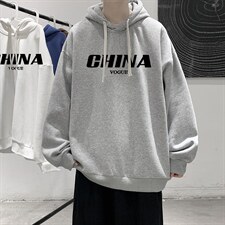 WY2001-P35纯棉连帽卫衣男大码运动帽衫宽松薄外套男，男装卫衣，电商A040